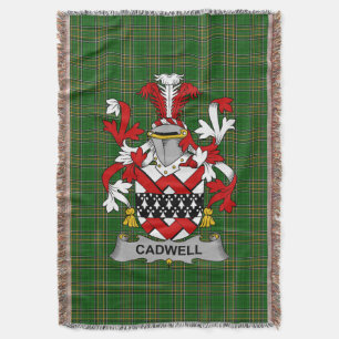 Irisches Cadwell oder Caddell Wappen Familienwapp Decke