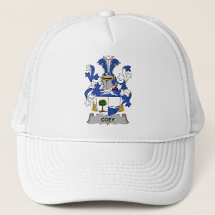 Irisches Coey oder McCoey Wappen Familienwappen Truckerkappe