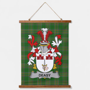Irisches Deasy Wappen Familienwappen Wandteppich Mit Holzrahmen