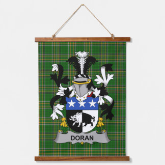Irisches Doran oder O_Doran Wappen Familienwappen Wandteppich Mit Holzrahmen