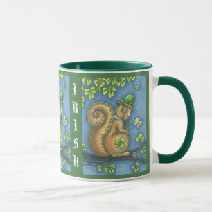IRISCHES EICHHÖRNCHEN ST. PATRICK'S DAY TASSE Grün