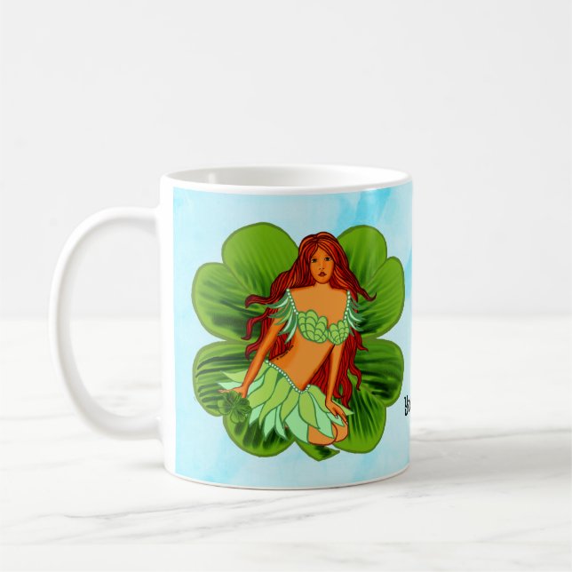 Irisches Feenwesen Kaffeetasse (Links)