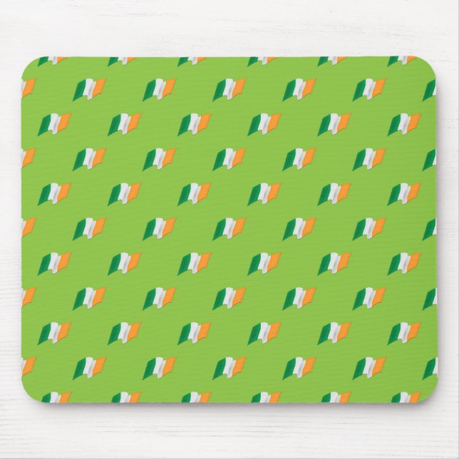 Irisches Flaggen-Muster Mousepad (Vorne)