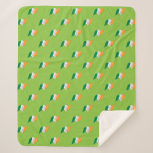 Irisches Flaggen-Muster Sherpadecke