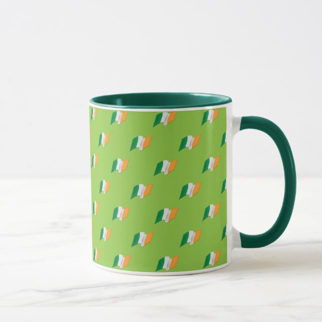 Irisches Flaggen-Muster Tasse (Rechts)
