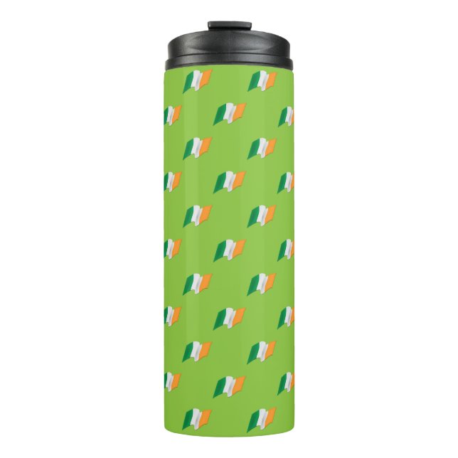 Irisches Flaggen-Muster Thermosbecher (Vorderseite)