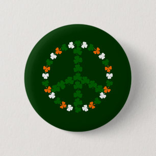 Irisches Friedenszeichen Button