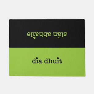 Irisches Gälisch hallo und Auf Wiedersehen Fußmatte
