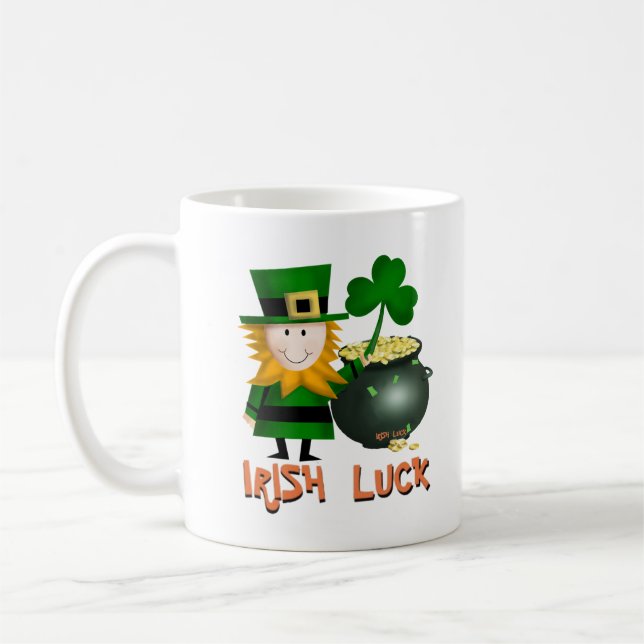 IRISCHES GLÜCK, KAFFEE-TASSE ST. PATRICKS TASSE (Links)