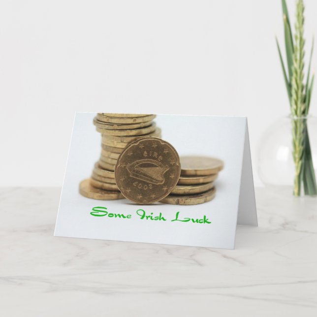 irisches Glück Karte (Vorderseite)
