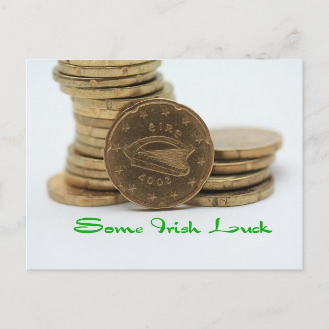 irisches Glück Postkarte (Vorderseite)