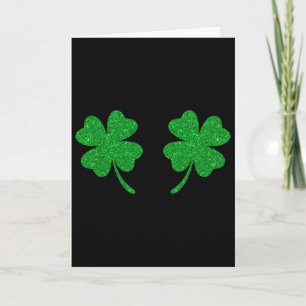 Irisches Glück Shamrock Brustklee St. Patrick's Da Karte