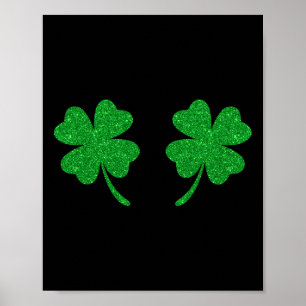 Irisches Glückskleeblatt Brustklee St. Patricks Da Poster