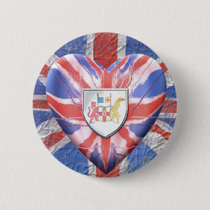 Irisches Herz Button