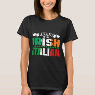 Irisches italienisches Erbe Design Stolz, irisch z T-Shirt