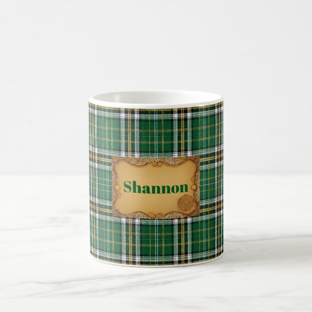 Irisches Karo St. Patrick's Day Kaffeetasse (Mittel)