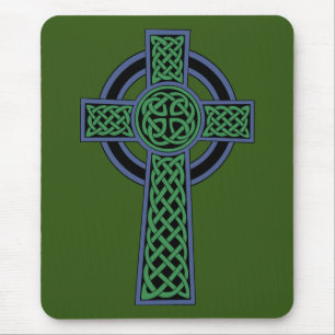 Irisches keltisches Knoten-Kreuz Mousepad