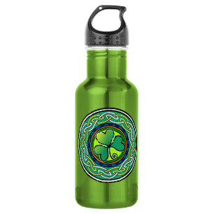 irisches Kleeblatt Edelstahlflasche