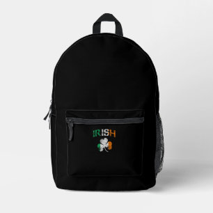 Irisches Kleeblatt Irland Flagge St. Patricks Tag Bedruckter Rucksack