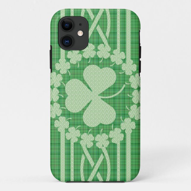 Irisches Kleeblatt-keltisches Case-Mate iPhone Hülle (Rückseite)