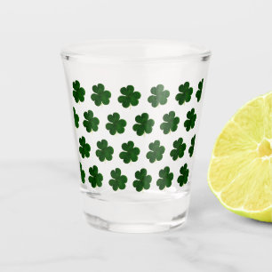 Irisches Kleeblatt-Klee-Irland-Symbol St Patrick Schnapsglas