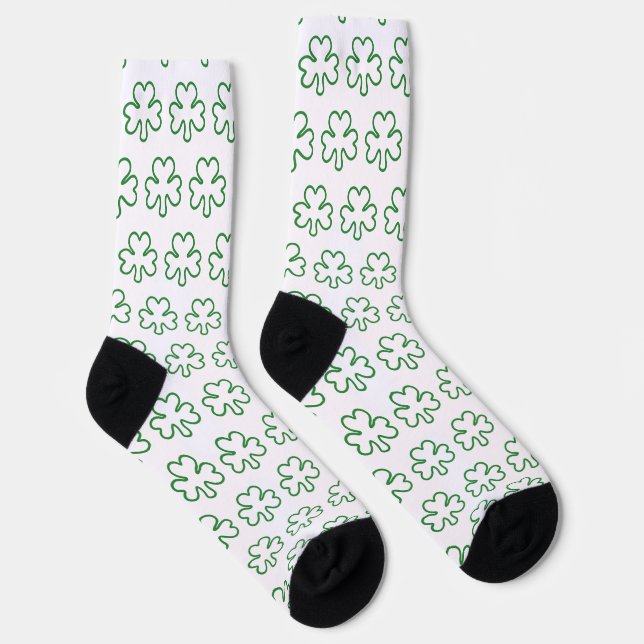 Irisches Kleeblatt Socken (Rechts)