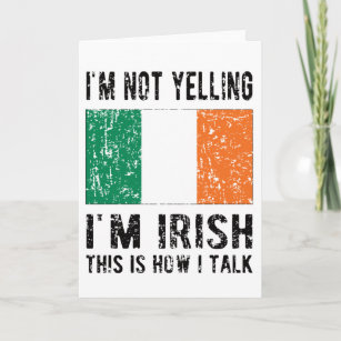 Irisches Kulturerbe Irland Roots irische Flagge Karte