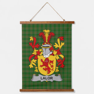 Irisches Lalor oder O_Lawlor Wappen Familienwappen Wandteppich Mit Holzrahmen