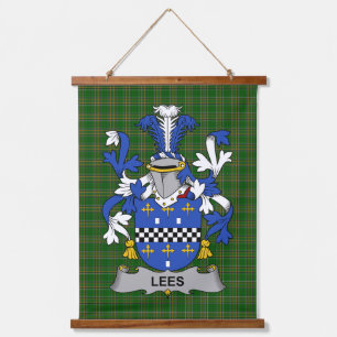 Irisches Lees oder McAleese Wappen Familienwappen Wandteppich Mit Holzrahmen