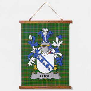 Irisches Lowe-Wappen Familienwappen Wandteppich Mit Holzrahmen