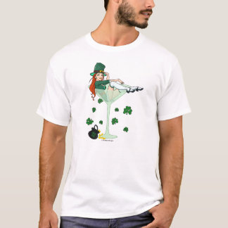 Irisches Mädchen Martini T-Shirt