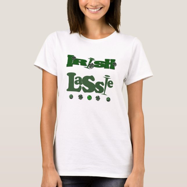 Irisches Mädchen T-Shirt (Vorderseite)