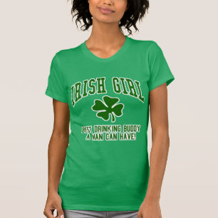 Irisches Mädchen: Trinkender Freund T-Shirt