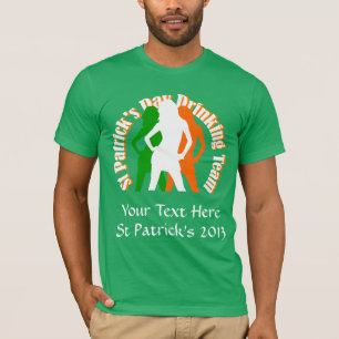 Irisches Mädchen-Trinkteam T-Shirt