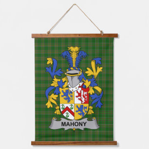 Irisches Mahony oder O_Mahoney Wappen Familienwapp Wandteppich Mit Holzrahmen