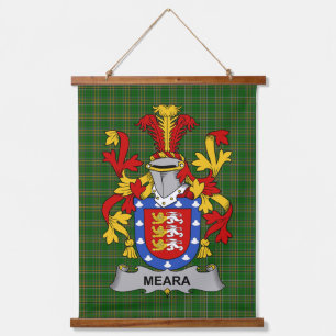Irisches Meara oder O_Mara Wappen Familienwappen Wandteppich Mit Holzrahmen