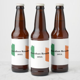 irisches Party Bierflaschenetikett