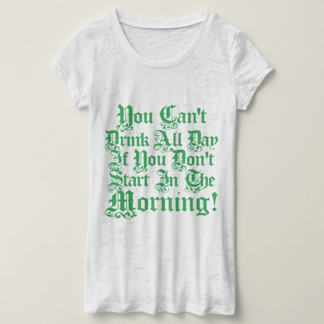 Irisches Party-trinkender Spaß T-Shirt (Design vorne)