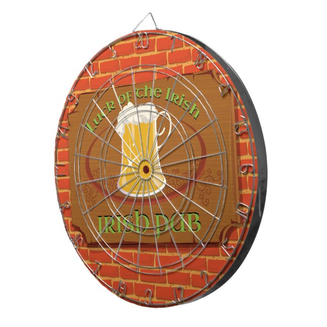 Irisches Pub-Schild Dartscheibe (Vorderseite rechts)