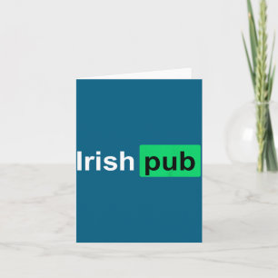Irisches Pub-Shirt - Lustige irische Shirts - Lust Karte