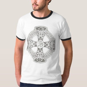Irisches Schwarzes des Fantasie-keltischen T-Shirt
