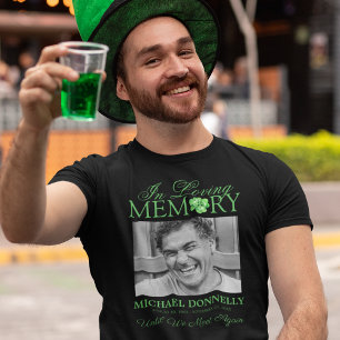 Irisches Shamrock-Gedenkfoto-T-Shirt T-Shirt