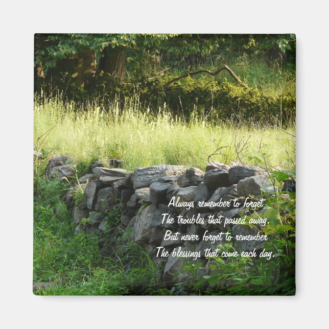 Irisches Sprichwort/Landschaft Magnet (Vorne)