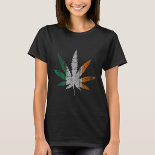 Irisches T-Blatt St. Patricks Day Unkraut T-Shirt