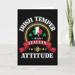 Irisches Temper italienische Attitüde St. Patricks Karte