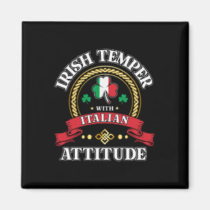 Irisches Temper italienische Attitüde St. Patricks Magnet