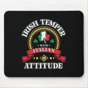 Irisches Temper italienische Attitüde St. Patricks Mousepad