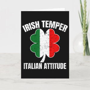 Irisches Temperament Italienische Attitüde St Patr Karte