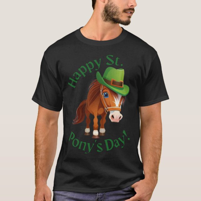 Irisches Tochterpferd Patrick's Day Für Mädchen &  T-Shirt (Vorderseite)