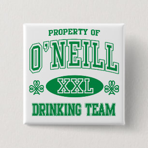 Irisches trinkendes Team O'Neil Button